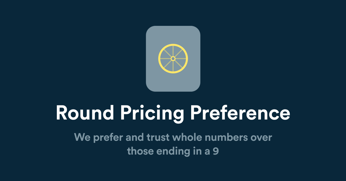 Round Pricing Preference Coglode